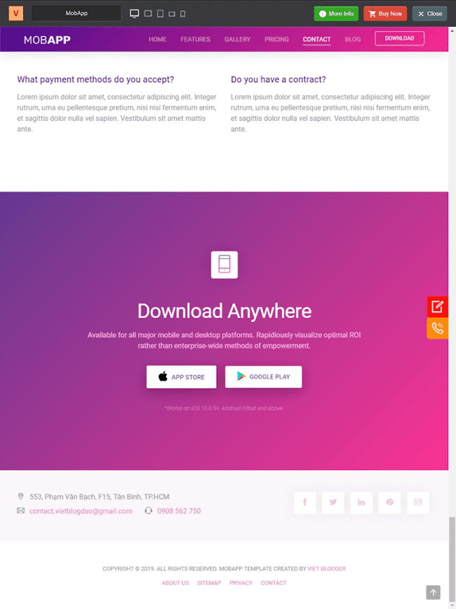 Mẫu giao diện làm trang preview theme Mẫu giao diện làm trang preview theme